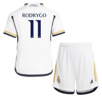 Dječji Nogometni Dres Real Madrid Rodrygo Goes #11 Domaci 2023-24 Kratak Rukav (+ Kratke hlače)